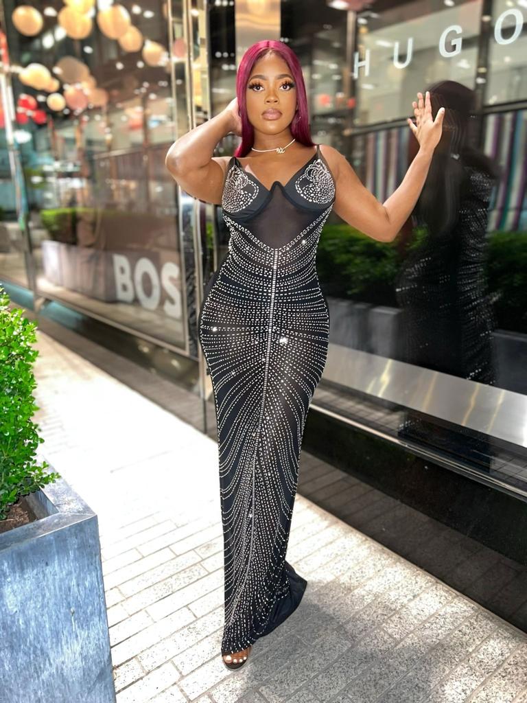 Jasmine Rhinestone Dress