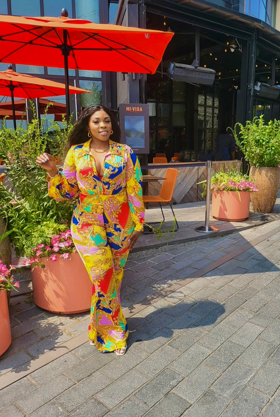 Vikky multi Two piece Set