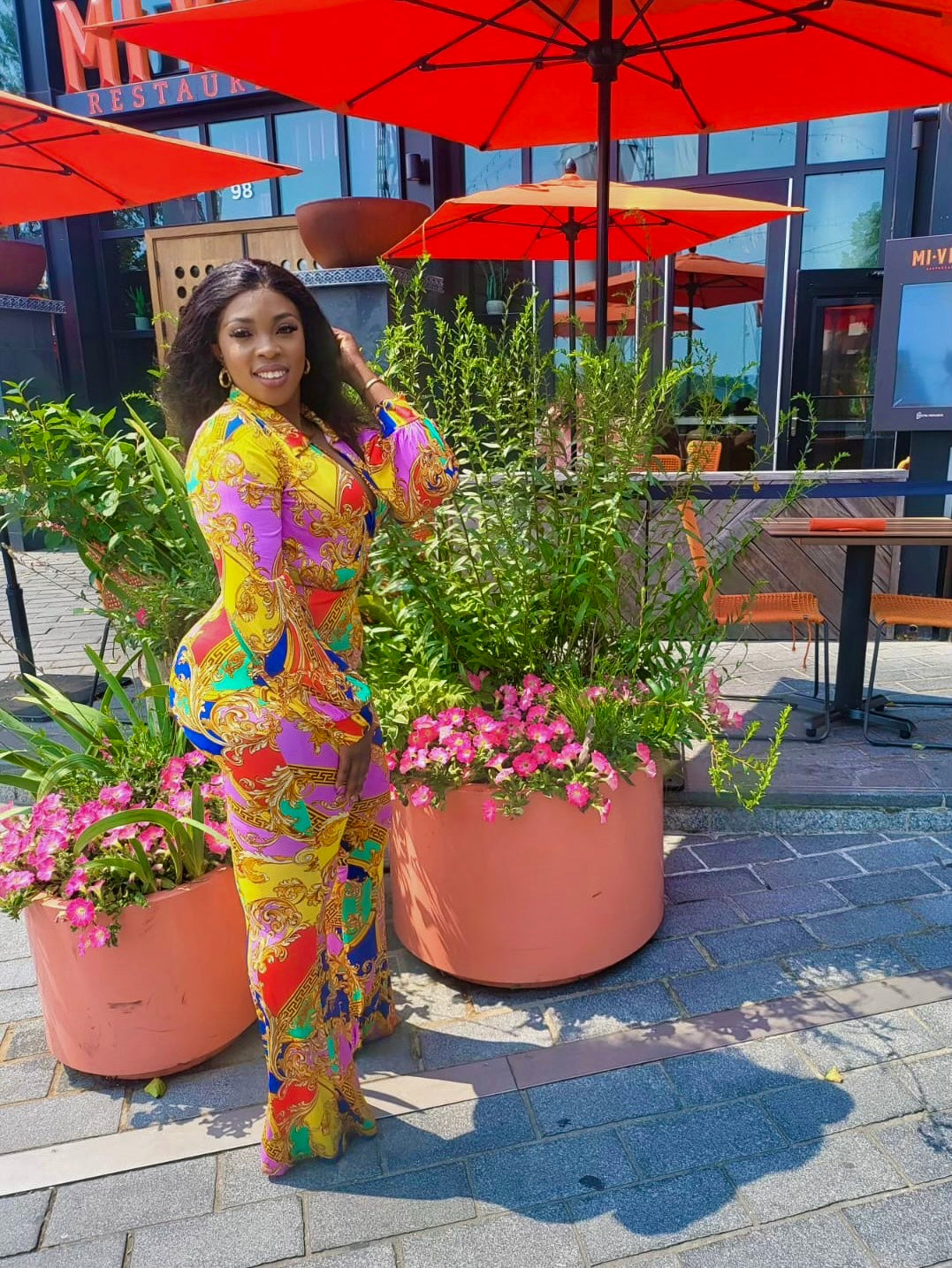 Vikky multi Two piece Set