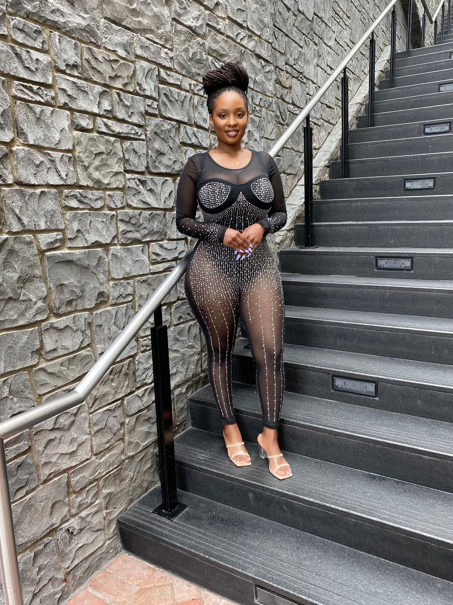 Light it up Rhinestone Jumpsuit
